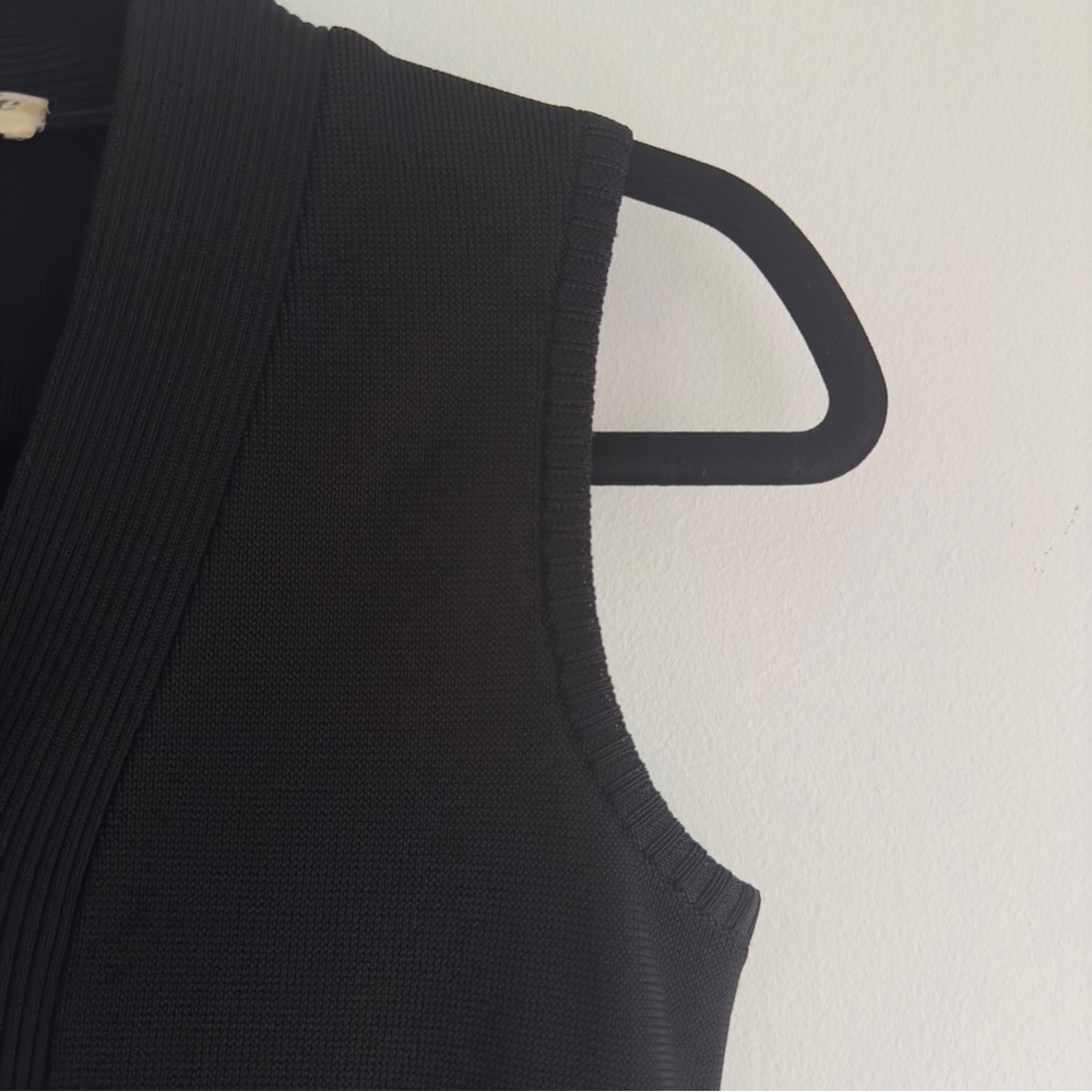 Vintage 90's Black Knit Vest - Picture 3 of 6
